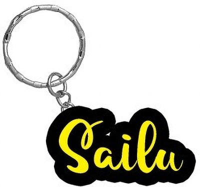 SY Gifts Sailu Name Black Yellow Name Keychain Key Chain