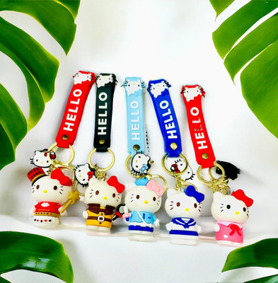 GKM Latest Super Hero Anime 3D Silicon Keychain With Bag Charm and Strap Gift Key Chain