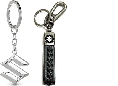 MAG BEE Styling Car Keychain/Keyring Compatible with Suzuki Zigsaw Combo Pack of 2 Car Key Chain