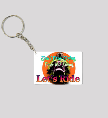 Special Trend Hub Life Begins When You Let Go Printed Keychain Pack of 2 Key Chain