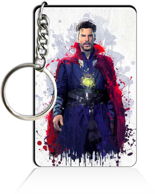 Party Gift Printed Wooden Rectangle Hero key ring Keychain PGRQ255KY (106) Key Chain