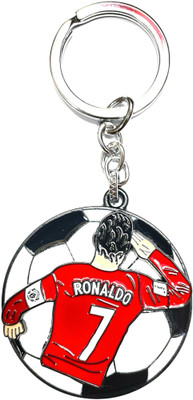 HappierYou Ronaldo red jersey 360• Rotating/Moving/Revolving Keychain | Ronaldo Keychains Key Chain