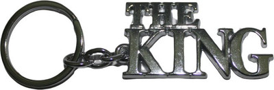 MAG BEE THE KING High Quality Metal Silver Words Key Chain for Gifting Key Chain