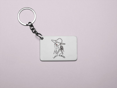 Rushaan Lady Queen- Printed Acrylic Keychains(Pack Of 2) Key Chain