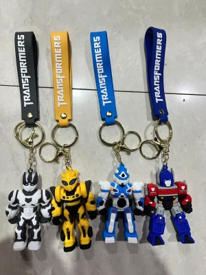 SAGESH PLUS Cute And Trendy Durable And Long Lasting Anime 3D Rubber Keychain Pack of 4 Key Chain