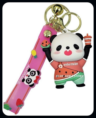 gtrp Panda Big Size Keychain with Charm & Strap Key (Red Guy Panda Watermelon)-A Key Chain