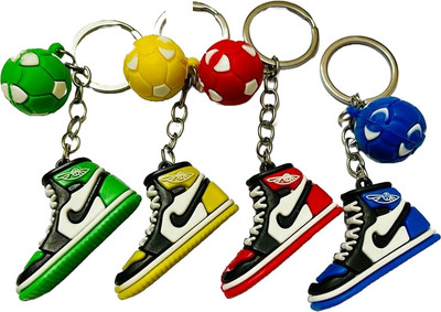 GKM Stylish Shoes four pcs combo set for men/woman/car/bikes Key Chain