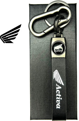 FLAMBE Activa Premium Leather Strap Keychain Key Chain
