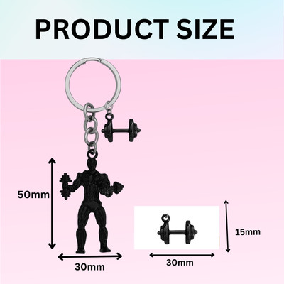 Shiv Jagdamba Fitness Gym Keychain Bodybuilder Motivational Workout KeychainSKeyCom202484 Key Chain