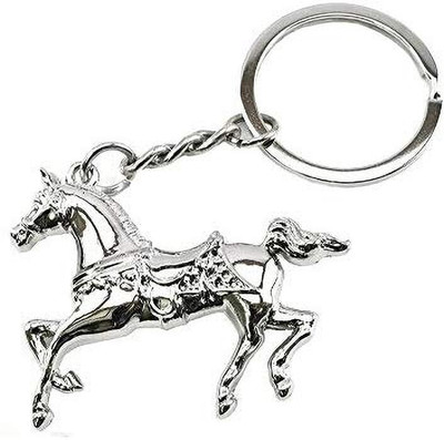 Meeko.com Keychain-Running Horse Metal Keychain Key Chain