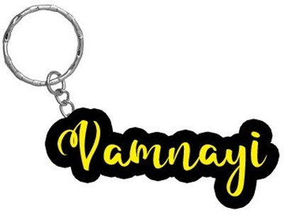 SY Gifts Vamnayi Name Black Yellow Name Keychain Key Chain