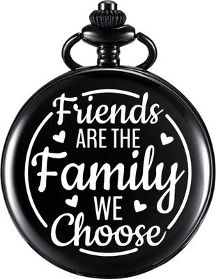 Tiny Tim Royal Black Pocket Watch Doctor Logo Engraved Unique Gift for Loved Ones Key Chain
