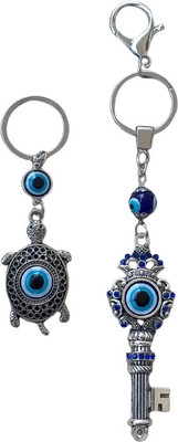 VE AND YOU Evil Eye Hanging Owl Nazar Battu Tortoise Keychain Protection Charm For Home Key Chain