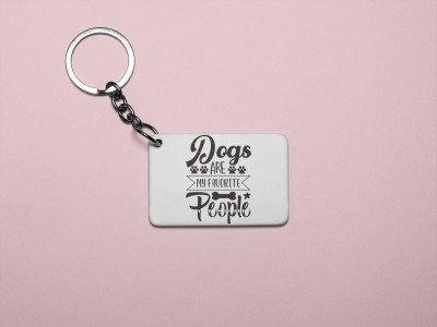 Rushaan Dogs are my favorite people -Printed Acrylic Keychain (Pack Of 2) Key Chain