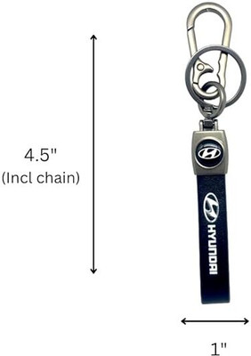 gtrp Hyundai Premium Design Leather Finish Keychain Set Vehicle 03 Key Chain