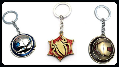 OHZEN Iron manRed SpiderRed Iron Man Keychain_J602 Key Chain