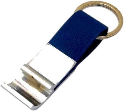 auteur Blue Metal Keyholder with Bottle Opener - Stylish and Functional Key Chain
