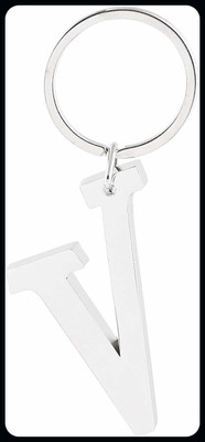 gtrp Keychain-keychain-V Letter/Alphabet Big Size Premium Metallic Keychain Key Chain