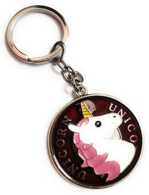 JAINSON MARTIN Cute Anime Unicorn Rotating Keychain Key Chain