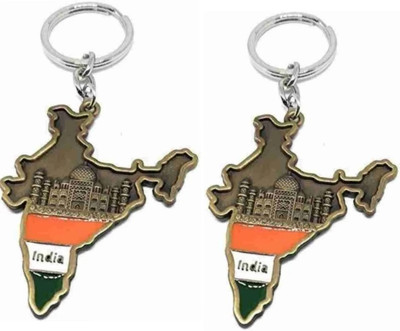 Kartik Manvi Combo of India Map Keychain & Best quality keychain Key Chain