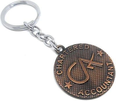 MISMIL Gift Keychain For CA Chartered Accountant copper Bike Car Metal Keychain Key Chain