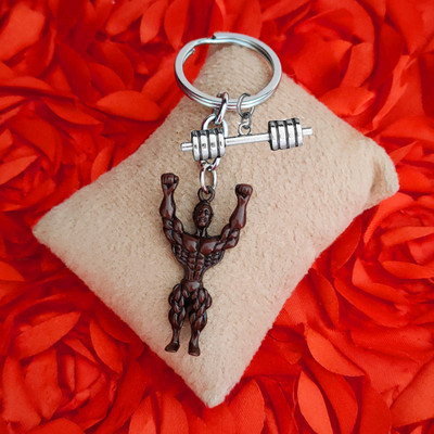 Shiv Jagdamba Fitness Gym Keychain Bodybuilder Motivational Workout Keychain SKeyCom2024130 Key Chain