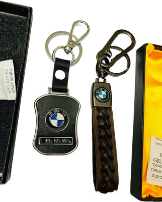GKM Chrome finish & stripped high quality combo set keychain Key Chain