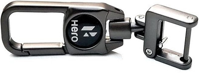 JAINSON MARTIN Black Color Car Fob Heavy Duty for Hero logo Key Chain Key Chain