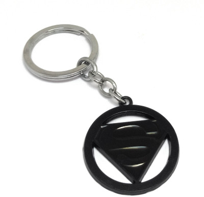 Key Era Superman Round Single Side Matt Key Chain