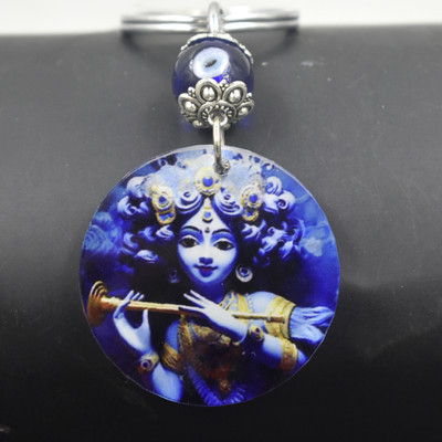 AFH Lord Bal Gopal Evil Eye Gifting Religious Keychain for Men and Women Key Chain