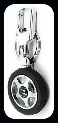 gtrp Keychain-HONDSpinning-Tyre-Wheel-Locking-Metal-Keychain Key Chain