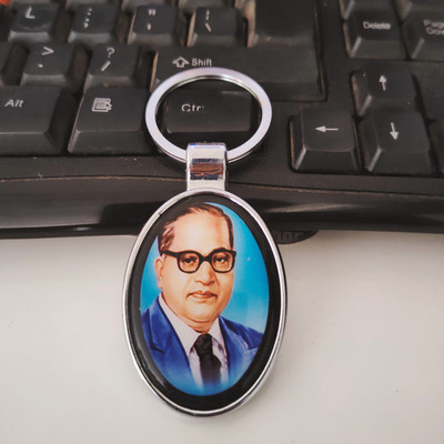 Sullery Buddhist Metal Keychain with Babasaheb Ambedkar PortraitSulleryKey2025414 Key Chain