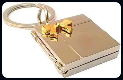 Meeko.com Book-Shape Double Photo Frame-A Key Chain