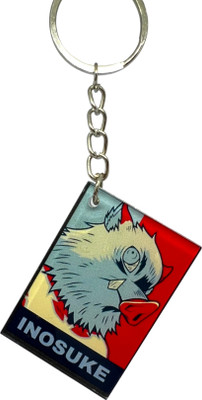 Weeb Corner Demon Slayer Inosuke “Hope” Poster Style Acrylic Keychain Key Chain