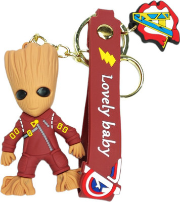 sky enterprises 3D Groot keychain for man and women stylish latest Key Chain