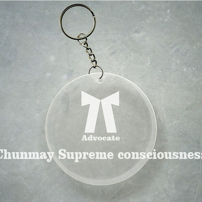 SY Gifts Advocate Logo Desigh With Chunmay Supreme consciousness Name Key Chain