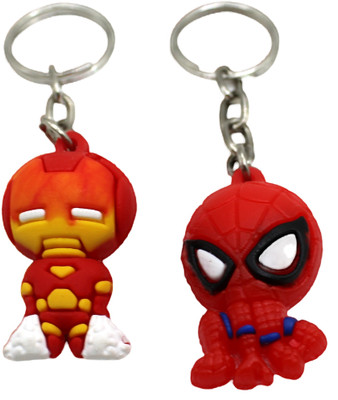 neoinsta shopping Small size combo of 2 or set of 2 iron man and Spiderman keychain for kids Key Chain