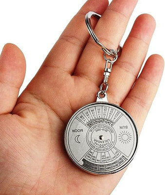 GKM Perpetual Calendar Unique Metal Key Chain Ring 50 Years keychain Key Chain