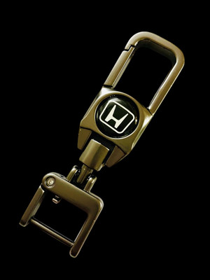 gtrp Metal Keychain Side Logo Keychain Premium and Stylish Design | Black Color 57 Key Chain