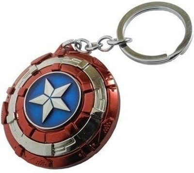 RR Boutique Avengers Superhero Captain America Rotating Shield Key Chain Key Chain