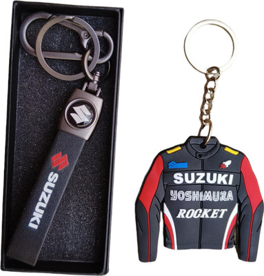 JNV Leather Keychain Compatible With Suzuki Car - Make Your Car Unique with This Key Chain
