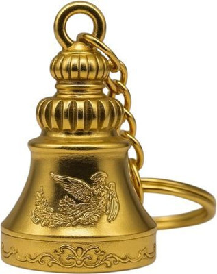 Achyuta Premium 3D Guardian Bell key Chain Good Luck Charm Motorcycle Rider . Key Chain