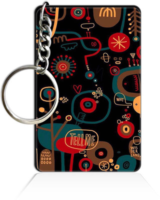 Party Gift Printed Wooden Rectangle Hero key ring Keychain PGRQ255KY (251) Key Chain