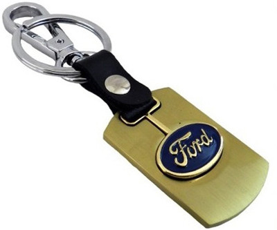 ADITYA TRADERS Classy Ford Car Original metal Designer Car Locking Key Chain(Gold)
