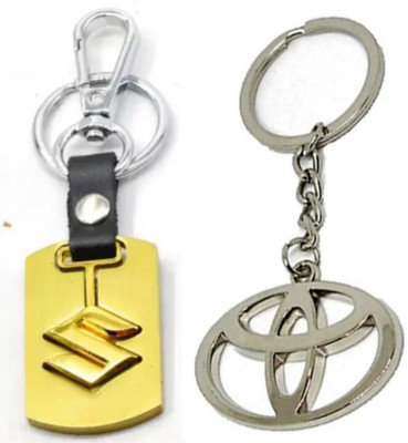 BBG FK_Combo of Suzuki Metal Hook & Toyota Metal keychain Key Chain
