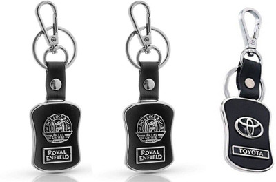 GSV Royal Enfield,Toyota logo Leather hook Keychain best quality keychain Key Chain