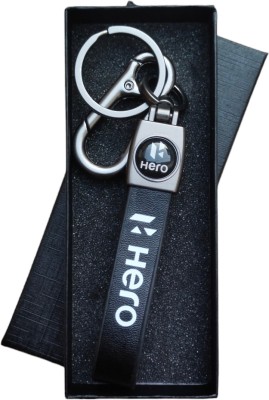 JNV Leather Keychain Compatible With Hero Bike - Make Your Bike Unique With This Key Chain