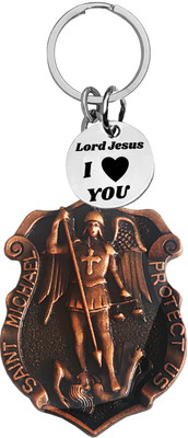 Shiv Jagdamba St. Michael the Archangel Keychain Protect Us Religious Key Ring ShivKey2025644 Key Chain