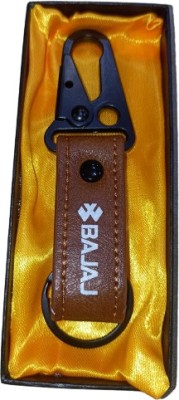 Golden Fox Genuine Leather bajaj brown key chain Key Chain