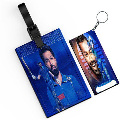 Morons Cricketer Hardik Pandya Luggage Tag And Key Chain